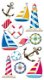 SALE! NIEUW Sticko Dimensional Puffy Stickers Nautical Life. - 1 - Thumbnail