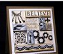 SALE NIEUW GROTE cling stempel Key Statement Believe Collage van Crafters Companion. - 2 - Thumbnail