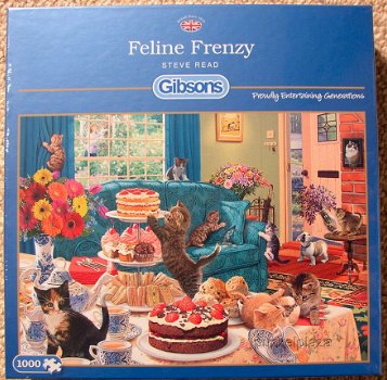 Gibsons - Feline Frenzy - 1000 Stukjes Nieuw - 2