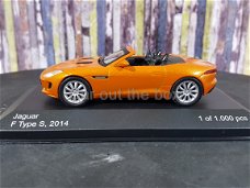 Jaguar F Type S 2014 oranje 1:43 Whitebox