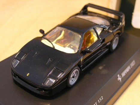 1:43 Detailcars Ferrari F40 zwart 1988 (later Hotwheels) - 1