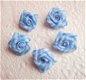 Klein geruit roosje ~ 15 mm ~ Blauw - 1 - Thumbnail