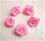 Klein geruit roosje ~ 15 mm ~ Roze - 1 - Thumbnail