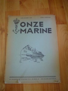 enkele nummers van het tijdschrift Onze marine uit 1939 1940 - 1