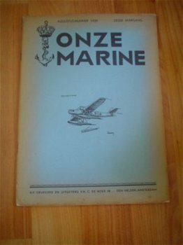 enkele nummers van het tijdschrift Onze marine uit 1939 1940 - 3