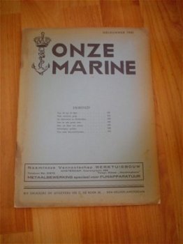 enkele nummers van het tijdschrift Onze marine uit 1939 1940 - 5