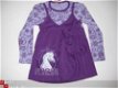 tuniek met paardenopdruk mt 86/92 kleur:lila/paars nr: 1962 - 1 - Thumbnail