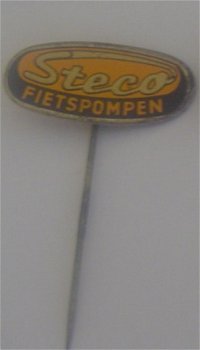 Speldje Steco fietspompen(geel) - 1