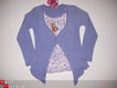 lila tuniek met paarden op het shirt mt 134/140 nr:1031 - 1 - Thumbnail