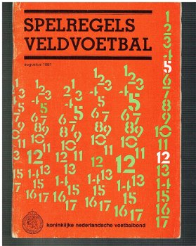 Spelregels veldvoetbal KNVB 1981 (brochure) - 1