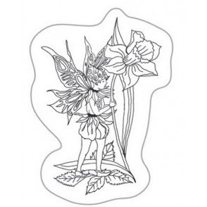 SALE NIEUW Clear Stempel Fairy met Bloem van Cart-us - 2