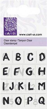 SALE NIEUW 2 velletjes Clear Stempels Alphabet Paint van Cart-us - 1