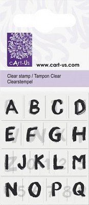 SALE NIEUW 2 velletjes Clear Stempels Alphabet Paint van Cart-us