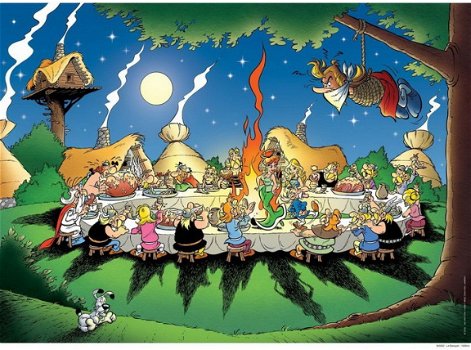 Ravensburger - Asterix and Obelix La Banquet - 1500 Stukjes Nieuw - 1