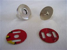 Magneetsluitingen, 18 mm. Magnetische drukknoop drukknopen.