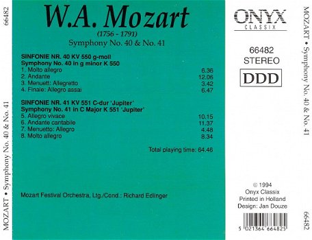 CD - Mozart Symphony no.40 en no. 41 - 1