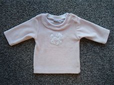 FEETJE Velours sweater roze/wit maat 56