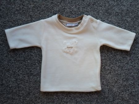 FEETJE Velours sweater ecru/beige maat 62 - 1