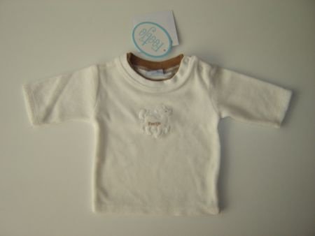 FEETJE Velours sweater ecru/beige maat 62 - 4