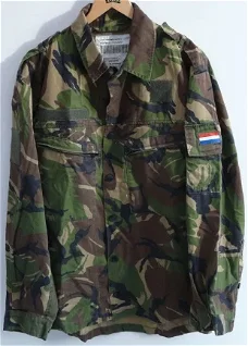 Jas, Gevechts, Uniform, Zomer, KL, M93, Woodland Camouflage, maat: 6080/0005, jaren'90.(Nr.1)