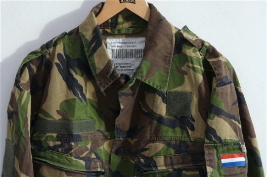 Jas, Gevechts, Uniform, Zomer, KL, M93, Woodland Camouflage, maat: 6080/0005, jaren'90.(Nr.1) - 1