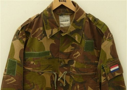 Jas, Gevechts, Uniform, KL, M93, Woodland Camouflage, maat: 6080/0005, 1990.(Nr.1) - 1