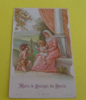 Plaatje Maria koningin des hemels - 1