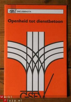 Openheid tot dienstbetoon