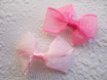 Organza polkadot strikje ~ Roze - 3 - Thumbnail