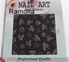 Nagel Stickers van glitters 6  Nail Art NIEUW