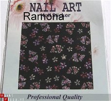 Nagel Stickers van glitters 8  Nail Art NIEUW