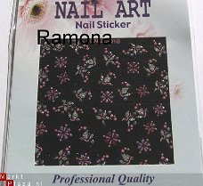 Nagel Stickers van glitters 9  Nail Art NIEUW