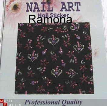 Nagel Stickers van glitters 13 Nail Art NIEUW - 1