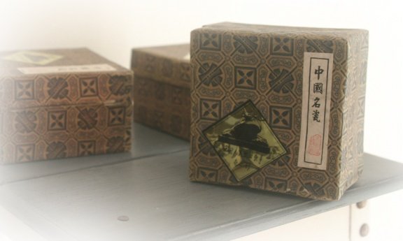3 oude chinese doosjes - 2