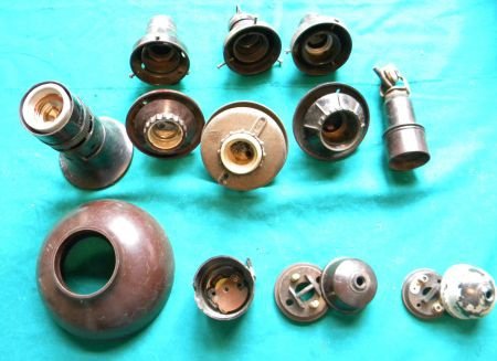 Oude en antieke onderdelen voor lampen. - 8