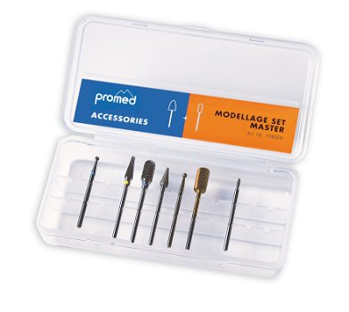 PROMED nagelfrees bitjes set MASTER, 8-delig - 0