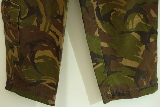 Broek, Gevechts, Uniform, KL, M93, Woodland Camouflage, maat: 7080/8090, 1990.(Nr.1) - 2