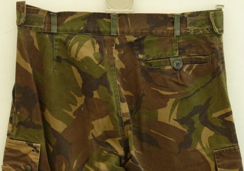 Broek, Gevechts, Uniform, KL, M93, Woodland Camouflage, maat: 7080/8090, 1990.(Nr.1) - 4