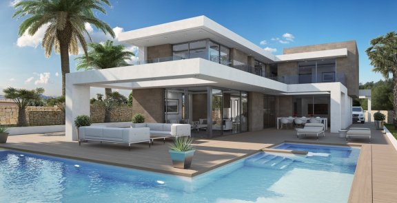 Calpe nieuwbouw villa met zeezicht Costa Blanca - 1