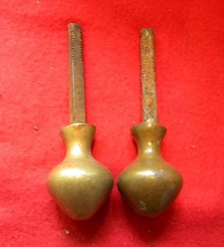 Antieke, oude en nieuwe koperen en bronzen kastknoppen no 5. - 5