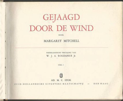 MARGARET MITCHELL**GEJAAGD DOOR DE WIND**ZHU STOK* - 2