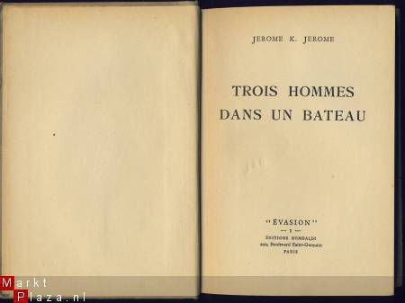 JEROME K. JEROME**TROIS HOMMES DANS UN BATEAU*1946*ROMBALDI* - 2