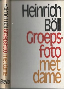 HEINRICH BÖLL*1*GROEPSFOTO MET DAME*GRUPPENBILD DAME*ELSEVIE - 1