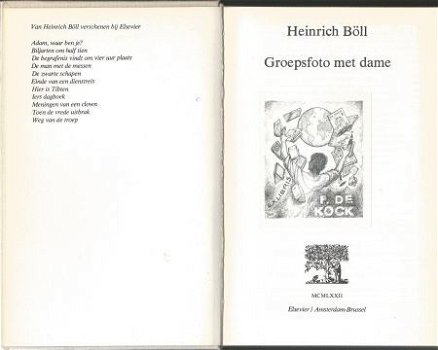 HEINRICH BÖLL*1*GROEPSFOTO MET DAME*GRUPPENBILD DAME*ELSEVIE - 2