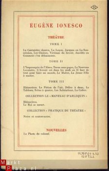 EUGENE IONESCO**THEATRE IV**LE ROI SE MEURT*LA SOIF ET LA FA - 2