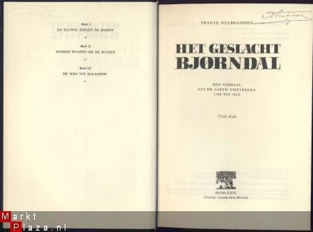 TRYGVE GULBRANSSEN *HET GESLACHT BJÖRNDAL*ELSEVIER**1979** - 3