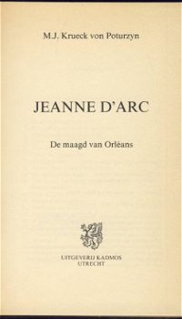 M.J. KRUECK VON POTURZYN**JEANNE D'ARC*DE MAAGD VAN ORLEANS* - 4