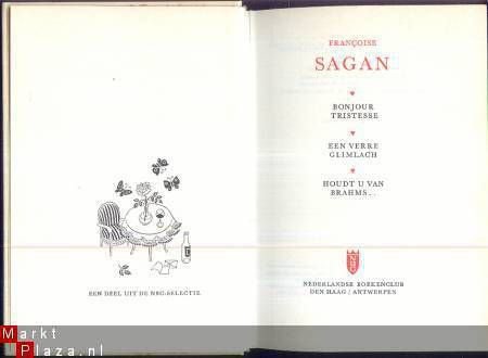 FRANCOISE SAGAN**1.BONJOUR TRISTESSE2.VERRE GLIMLACH3.BRAHMS - 1