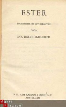 INA BOUDIER BAKKER ** ESTER**TONEELSPEL** P. N. VAN KAMPEN - 2