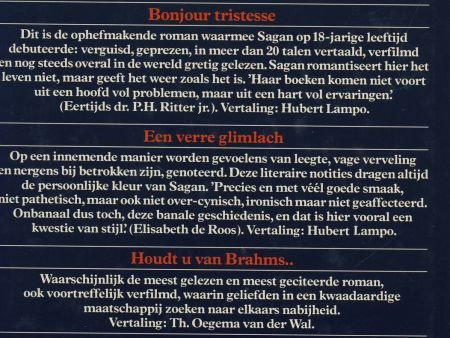 FRANCOISE SAGAN**1.BONJOUR TRISTESSE.2.EEN VERRE GLIMLACH.3. - 2